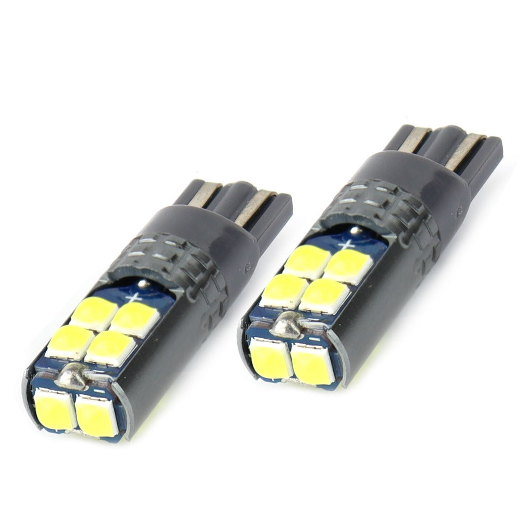 T10 LED - CANBUS - 10 SMD - 12/24V - White - 2 pieces