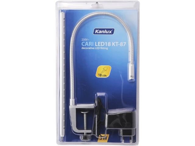 Lampe de bureau LED design Cari - Acier argenté
