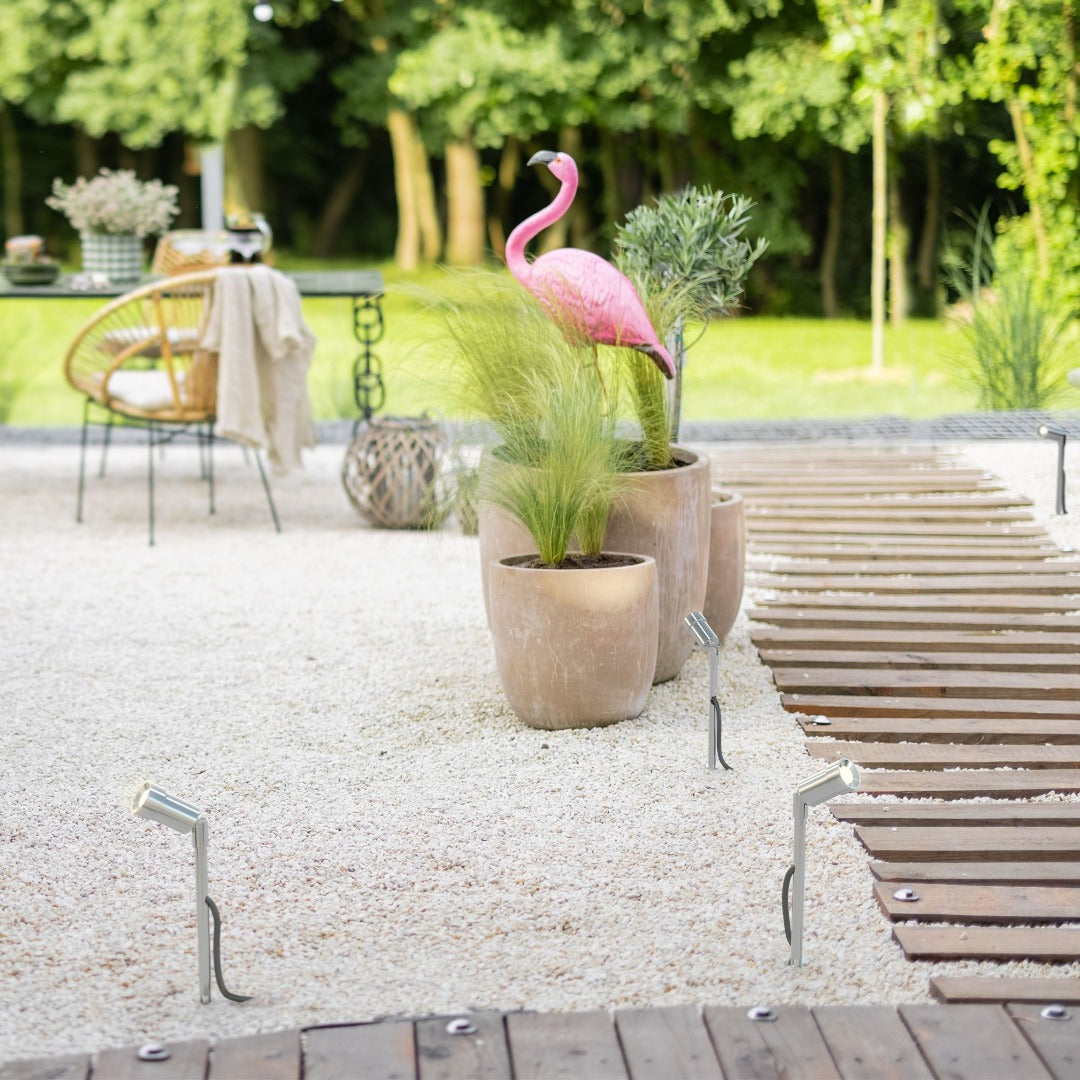 4x LED grond spot - 12V - 1.5 Watt - Complete set