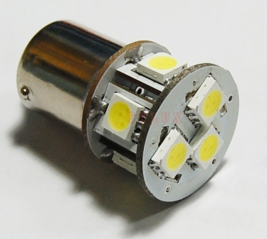 BA15S LED 8-SMD 5050 - 12V LED lamp WHITE