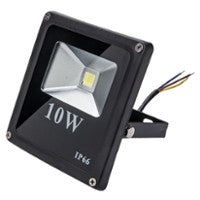 10W LED Floodlight Flat IP66 900 Lumen - Warm White