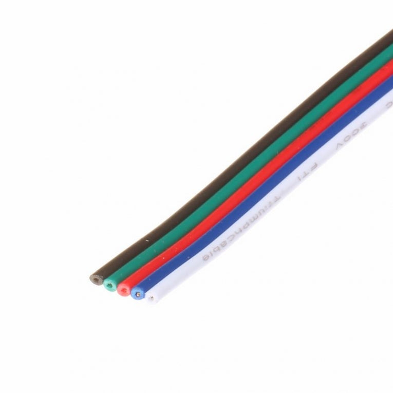100 meters of 5-core wire for RGB/W LED strips