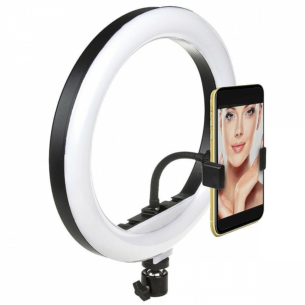 LED Selfie Ring Light - With Phone Holder and Controller