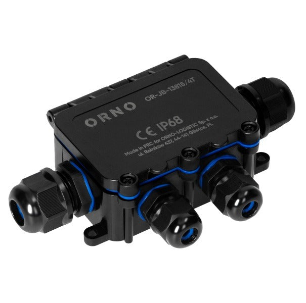 Junction box IP68 - 4-way - Impact-resistant and flame-retardant