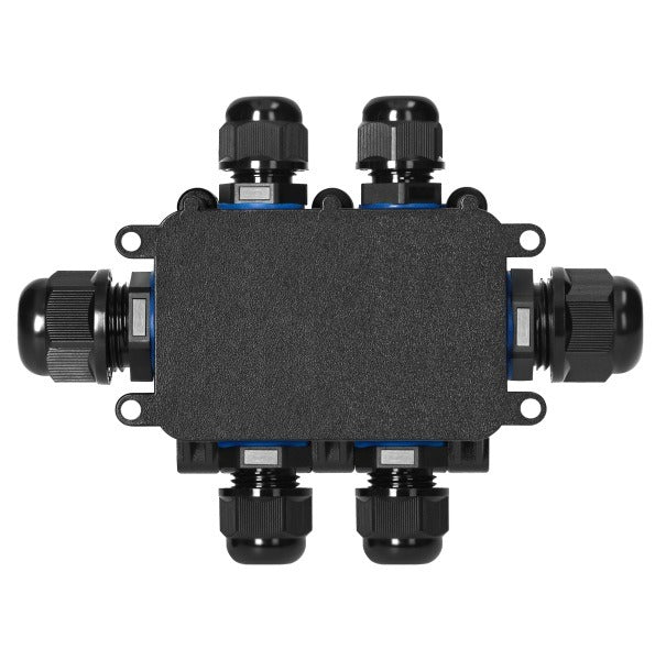 Junction box IP68 – 6-way - Impact-resistant and flame-retardant