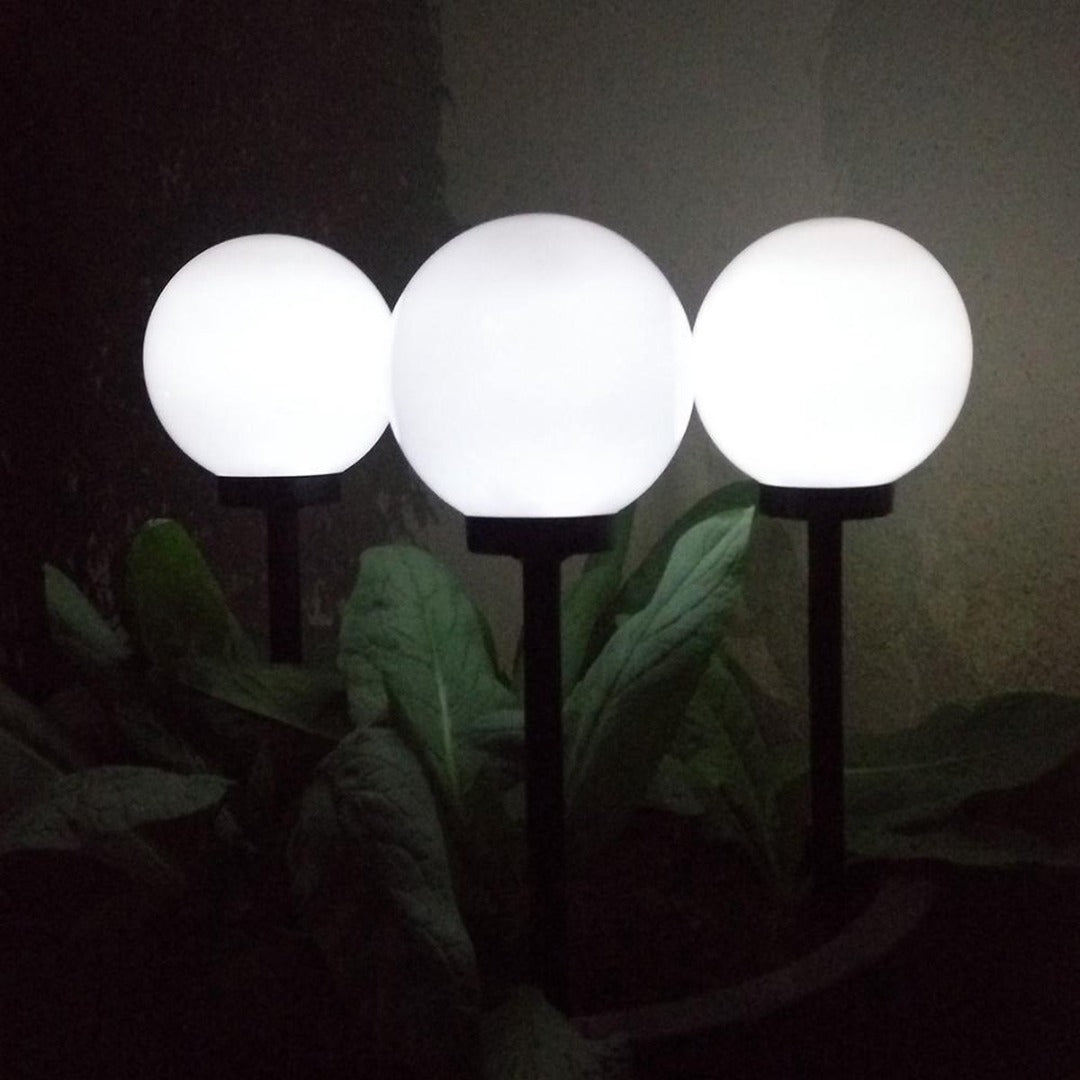 LED garden globe 20cm - Solar - White