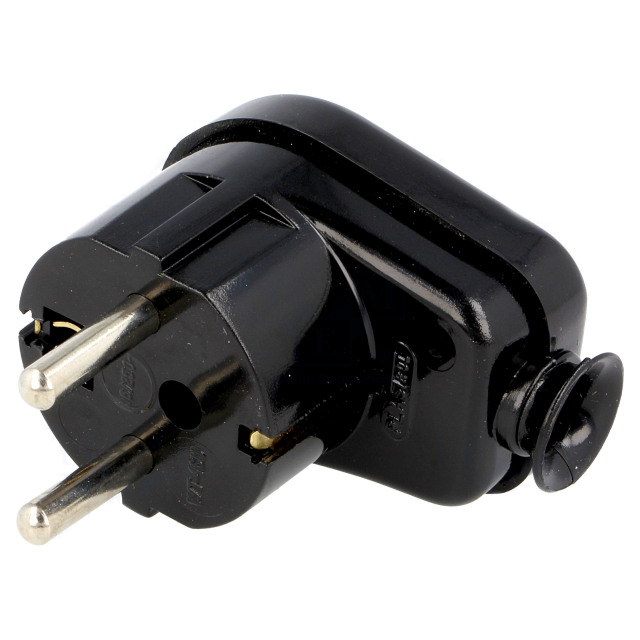 Prise 230 V - 16 A avec interrupteur et voyant lumineux - Noire
