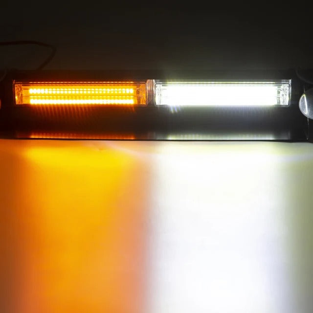 Dashboard flasher - COB LED - Orange/white - 12/24V