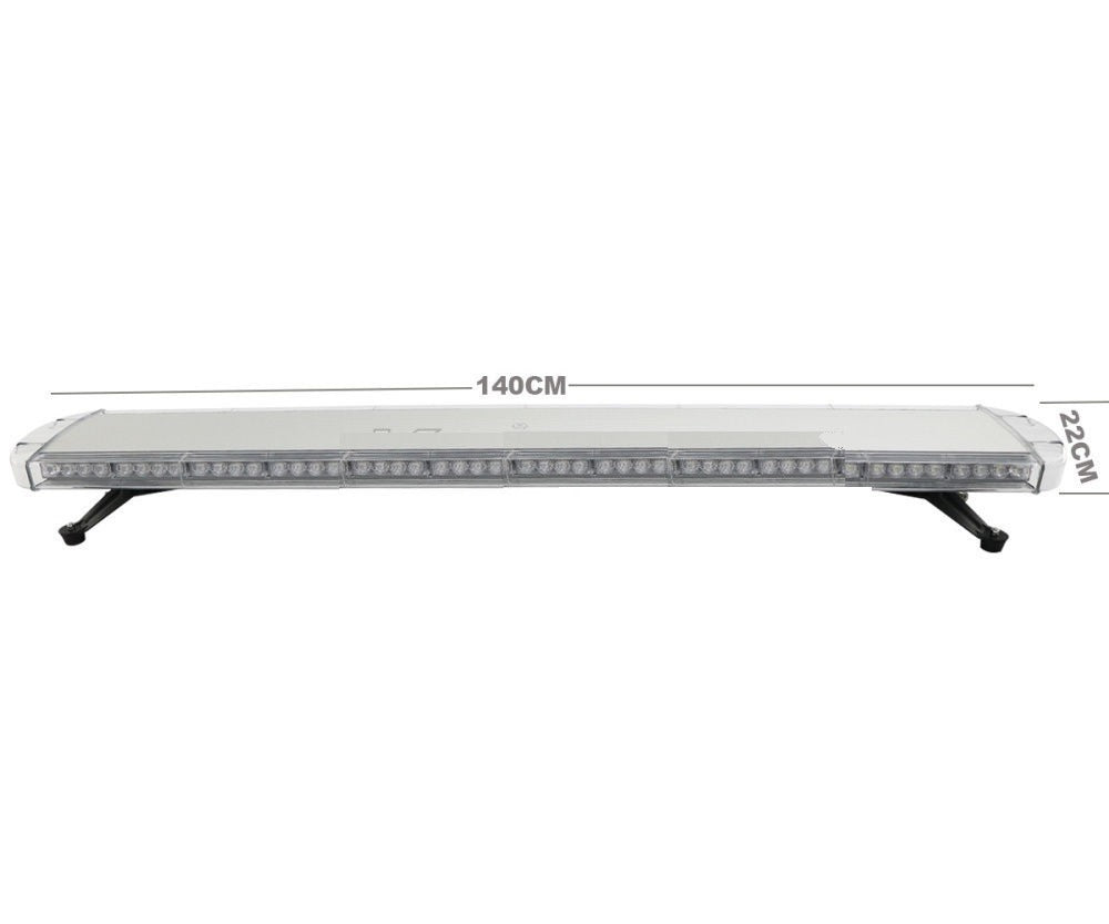 Balise lumineuse rotative à LED de 140 cm - Barre lumineuse orange - Contrôleur de base