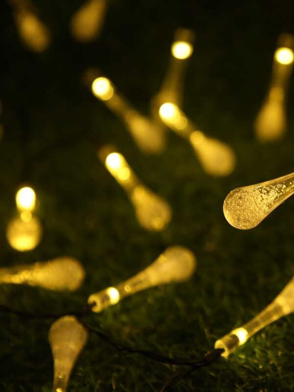 Christmas drop chain - 20 LEDs - Solar - 485cm