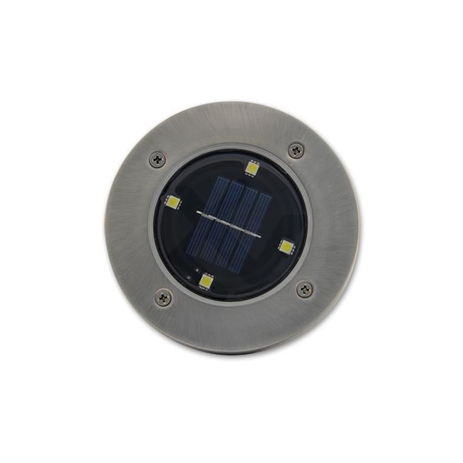 Solar 4 LED ground spot - 0.4 Watt - cold white - twilight sensor - set of 4