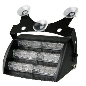 WHITE 18 LED Dashboard Flashing Beacon