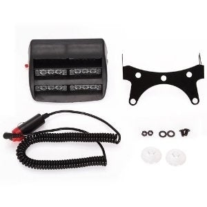 WHITE 18 LED Dashboard Flashing Beacon