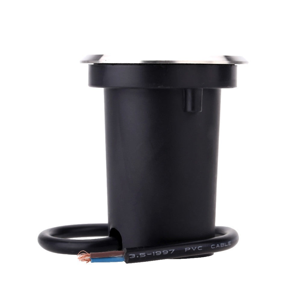 LED ground spot - 1W 12 Volt - WARM WHITE - Stainless Steel Round 65mm - Path and Driveway Lighting