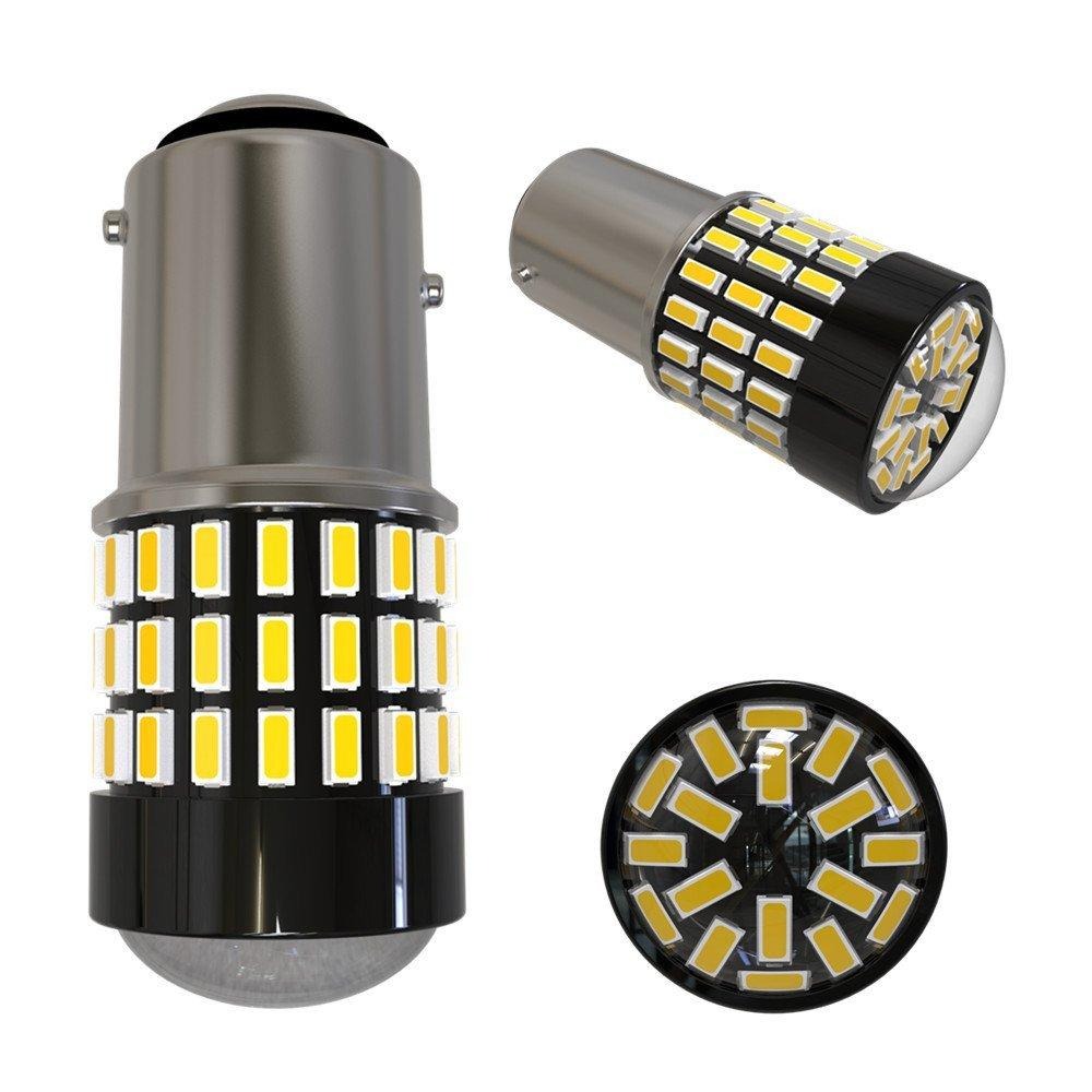 WHITE - BA15S - LED - 78 SMD - 3014 - 12 / 24V