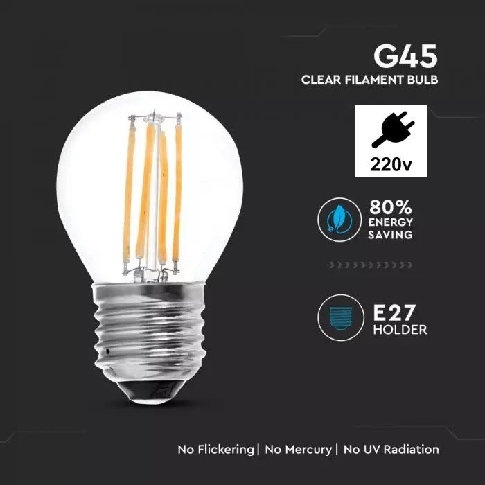 LED string lights - 5 lights - 5 meters - Connectable - Waterproof - 220 Volt - Hanging lamps