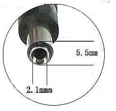 Adapter 12-volt 2 ampère  - 5.5x2.1