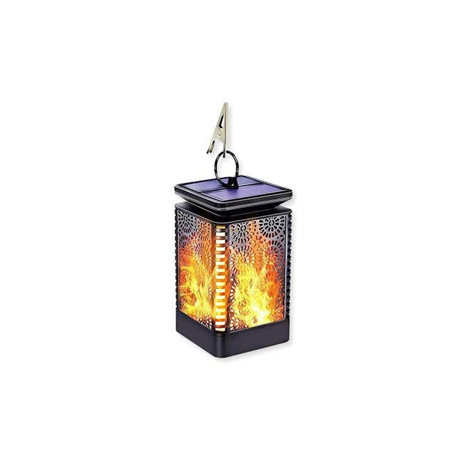 Solar LED lantern - Flame effect - With twilight sensor