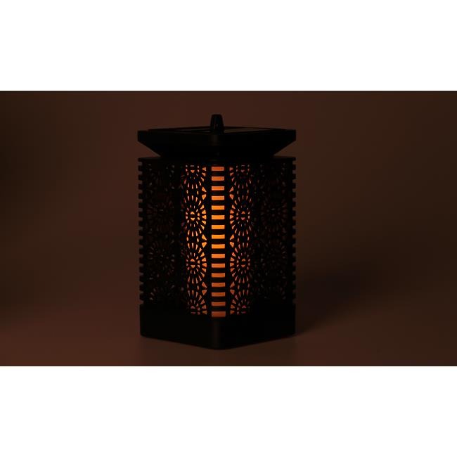 Solar LED lantern - Flame effect - With twilight sensor