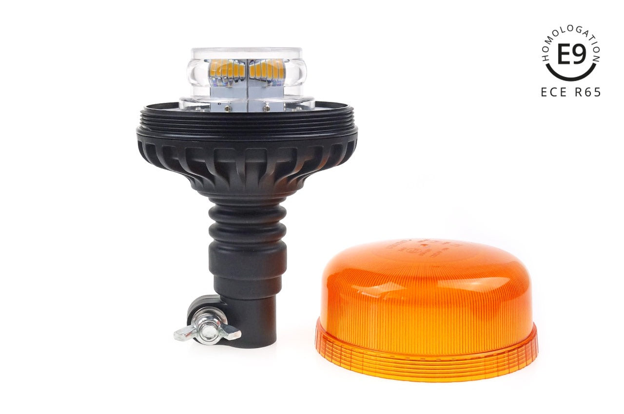 Flashing light - Orange - 12/24V - 36 LED SMD - E-mark - R65/R10