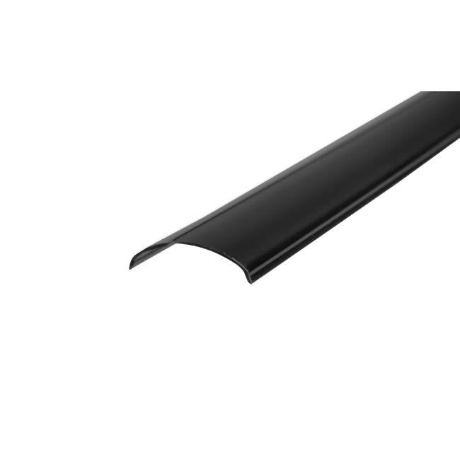 LED Profile 2 meters - With black diffuser - 22mm CORNER DESIGN C - BLACK