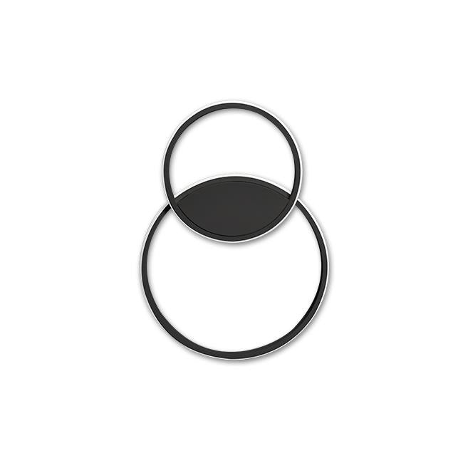 LED design ceiling lamp - 60W - CCT - With remote control - Black