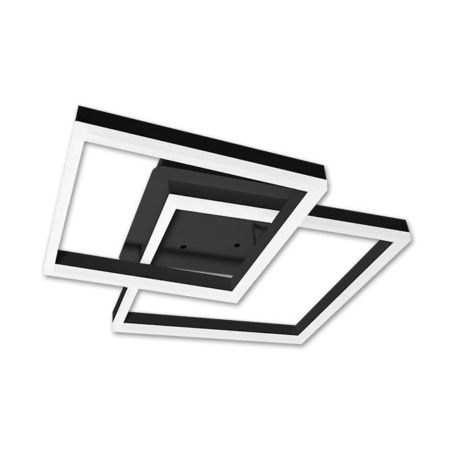 LED design ceiling lamp - 70W - CCT - With remote control - Black