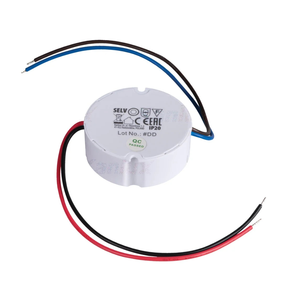 LED-Einbaunetzteil 12 Volt – 15 Watt – 1,25 A – Rund