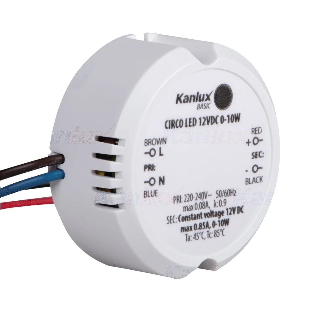 LED-Einbaunetzteil 12 Volt – 15 Watt – 1,25 A – Rund