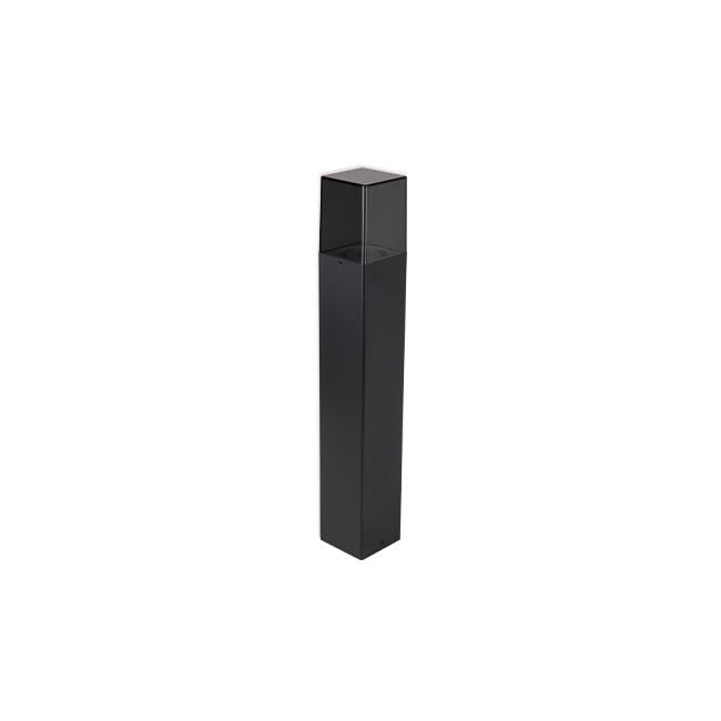 Borne lumineuse carrée à LED pour jardin - 230 V - Culot E27 - 50 cm