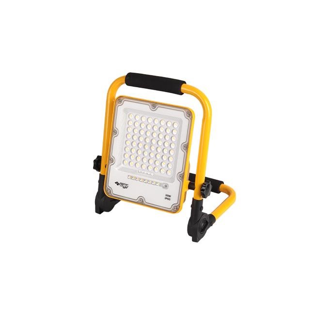 Projecteur LED 30 W - Rechargeable - 5100 lumens - IP65 - Blanc neutre