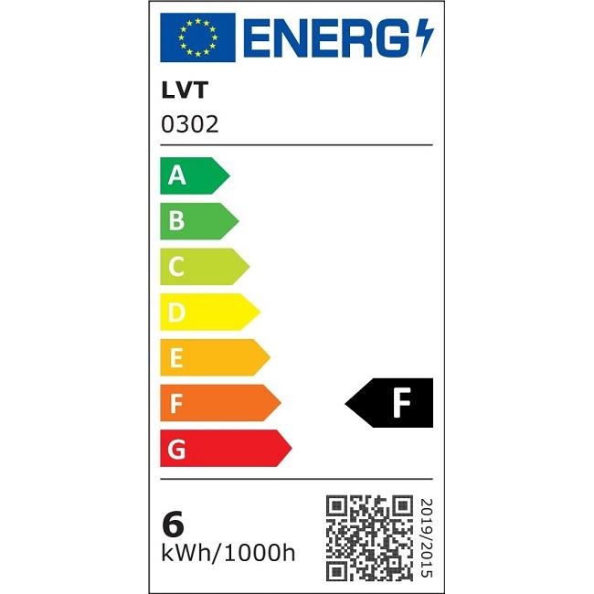 E27 filament lamp - 3 staps dimbaar - Warm wit - 650 Lumen - 6W - G125
