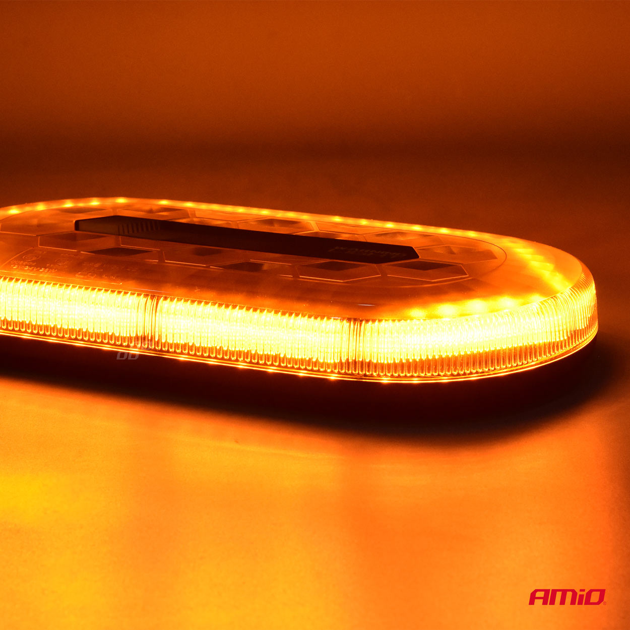 Compact rotating beacon - 47mm high - R10/R65 certification - 30 LEDs ORANGE