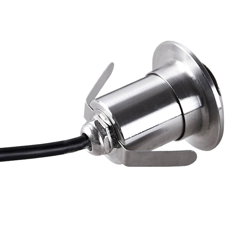 LED ground spot - garden path 3-sided - 42mm - warm white - 3W - Black