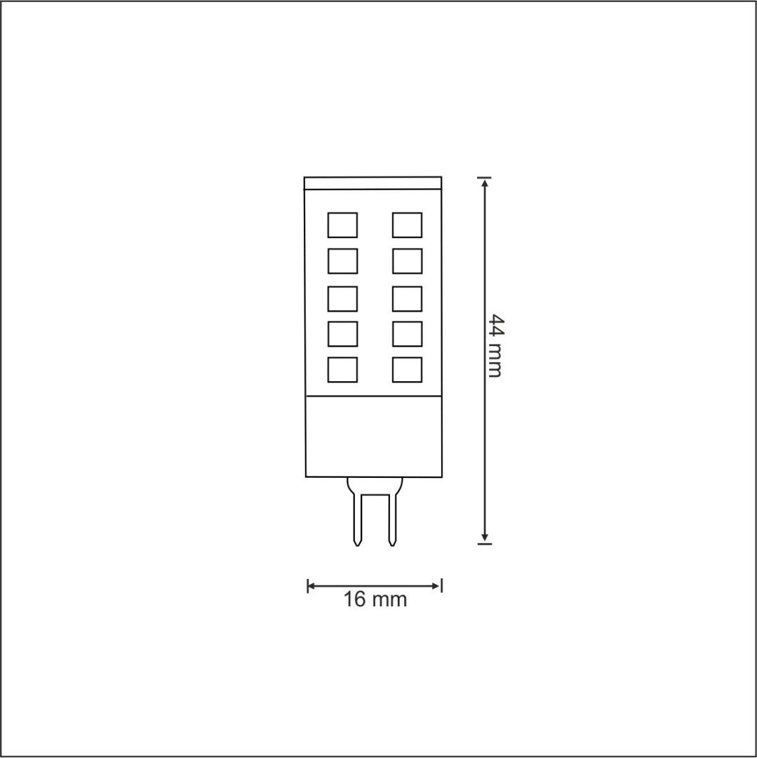 Lampe LED G4 - 3 W - blanc chaud - 260 lumens