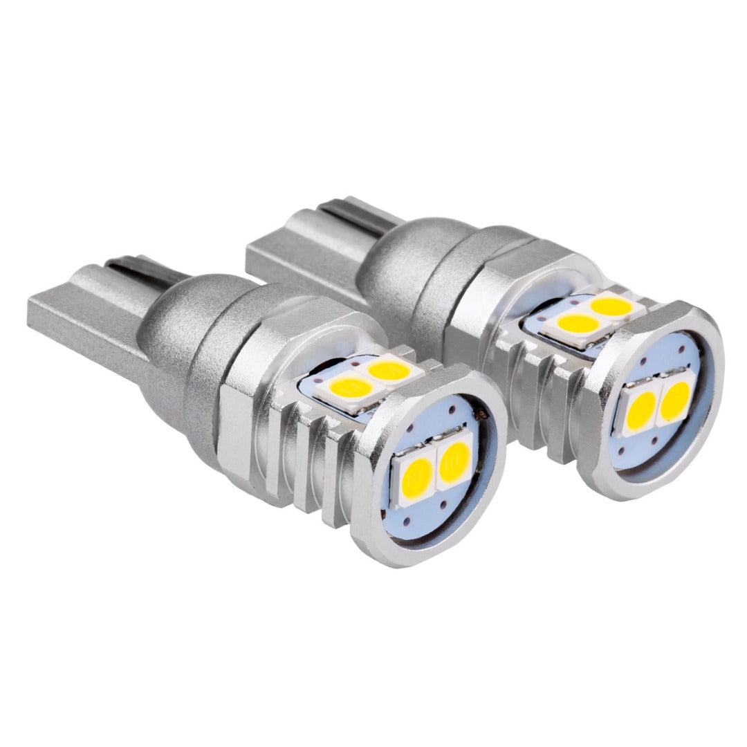 T10 LED - 3030 - CANBUS - 6 SMD - 12/24V - White - 2 pieces