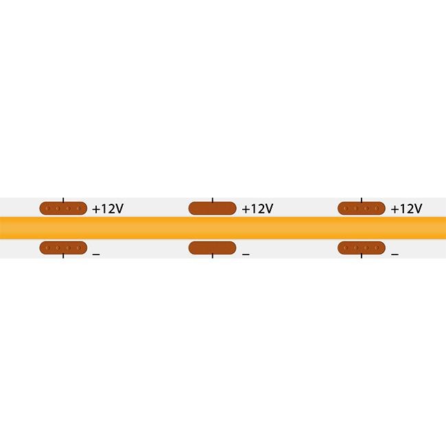 COB LED strip - 5 meters warm white - 320 LEDs/m - 12V