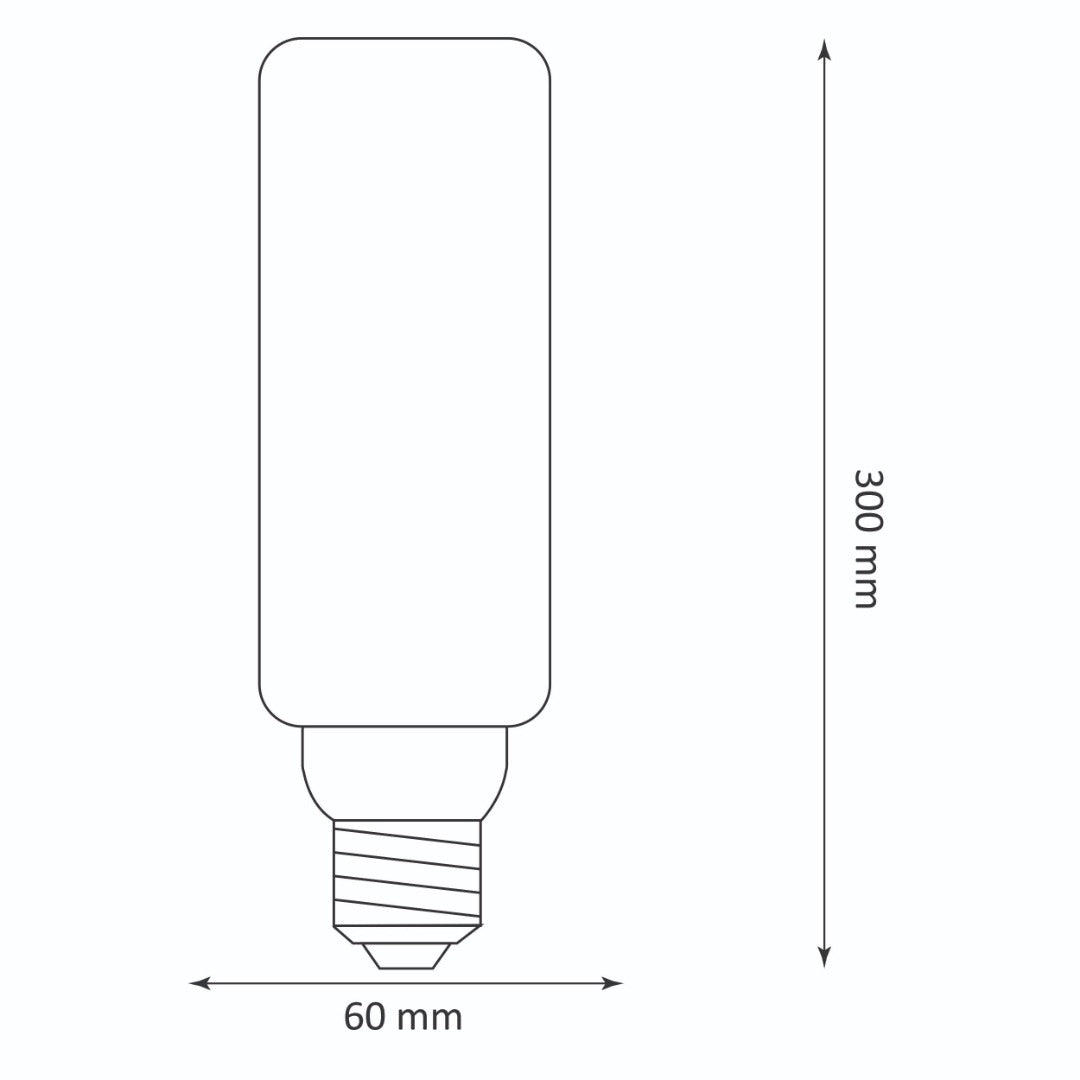 E27 LED filament - T60 - 180 lumen - Extra warm white - Premium vintage