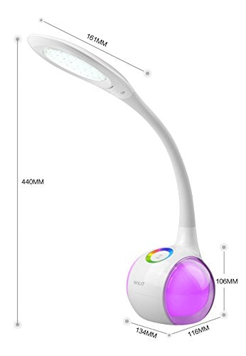 Lampe de bureau LED design blanche et couleur - Tactile