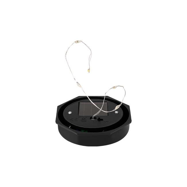 Boule de jardin LED 10 cm - Solaire - Motif étoiles