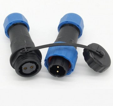Male + Female - Waterproof Cable Connector - 2-Wire - IP68