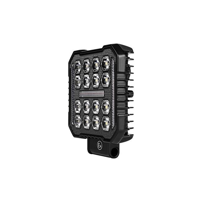 LED werklamp met waarschuwingslicht - 10–60V - 50W - IP67