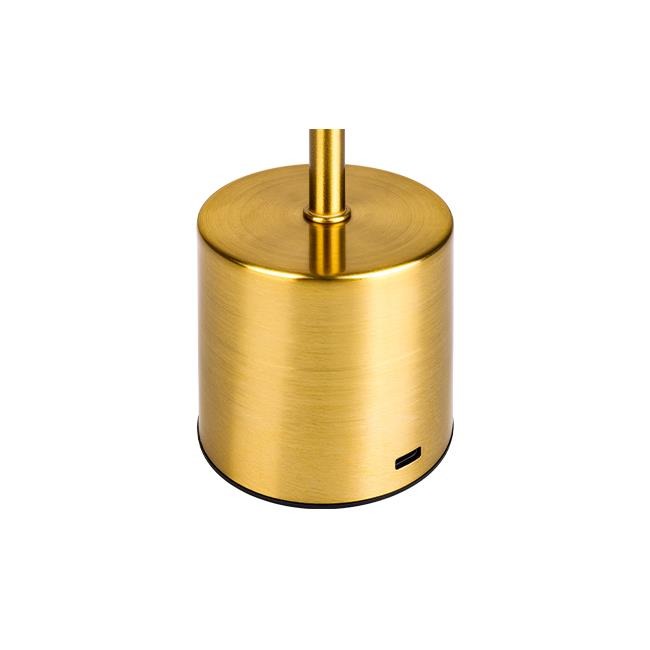 Draadloze LED tafellamp – goud – dimbaar – USB-C oplaadbaar