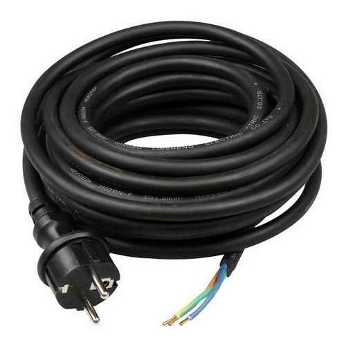 Neoprene outdoor cable 10 meters - 3x 1.5mm with plug