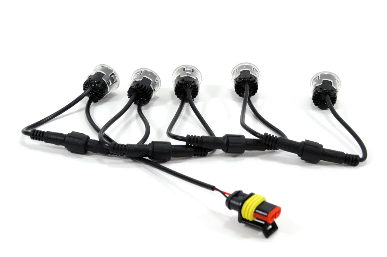 Dagrijverlichtingsset - 10 LEDs - 900 Lumen - Neutraal wit