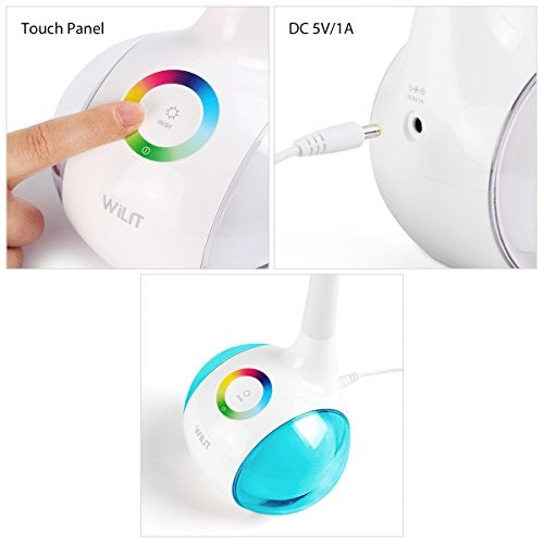 Lampe de bureau LED design blanche et couleur - Tactile