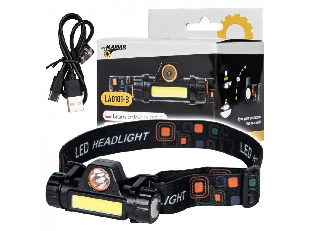 LED headlamp with 125 lumens + 35 lumens of light output