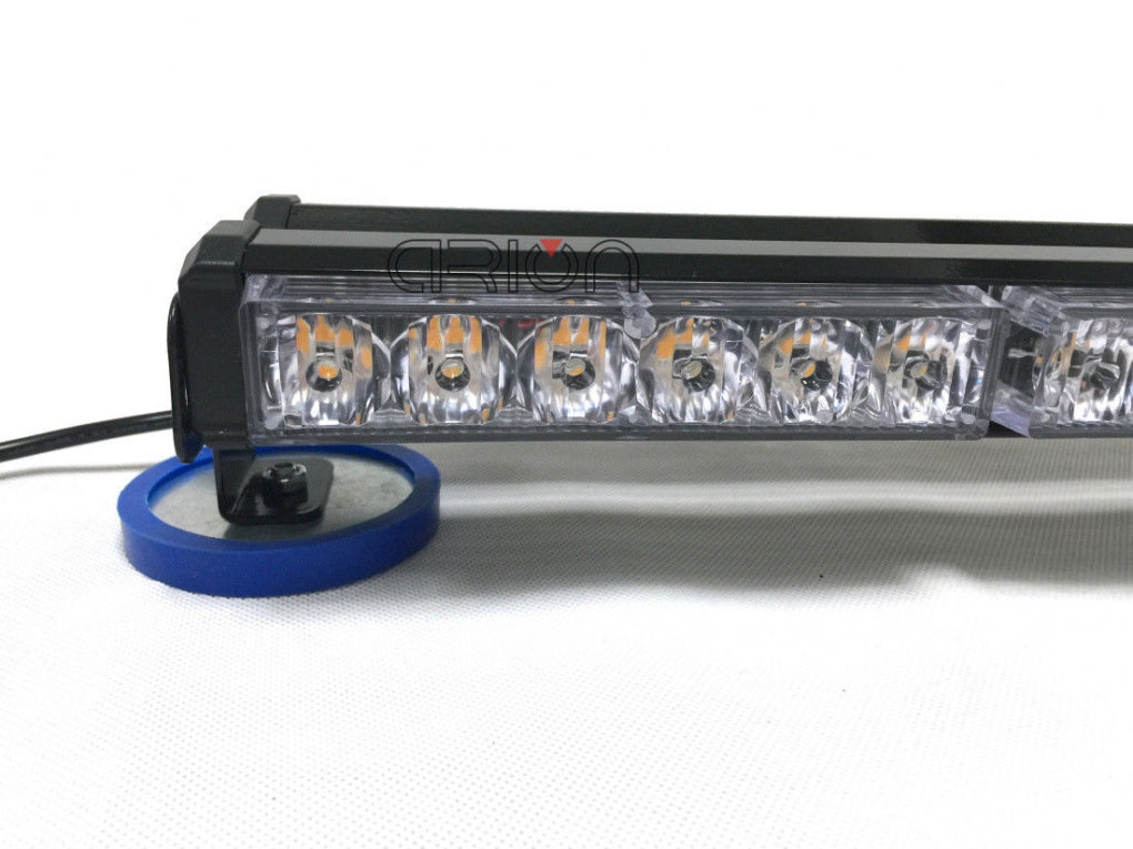 Barre LED double face - 144 W - 61 cm - Orange - 48 LED - 12 V
