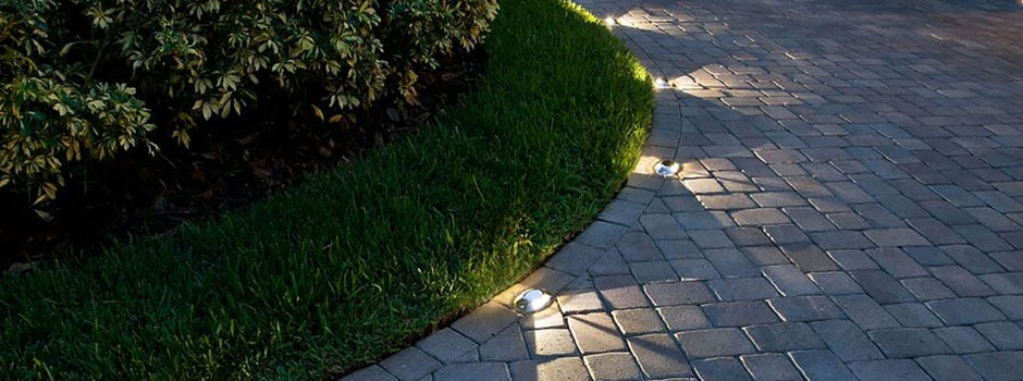 Lot de 10 spots LED pour allée de jardin - 12 V - 3 W - 51 mm - kit complet