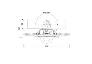 Projecteur LED 50W avec lentille en aluminium